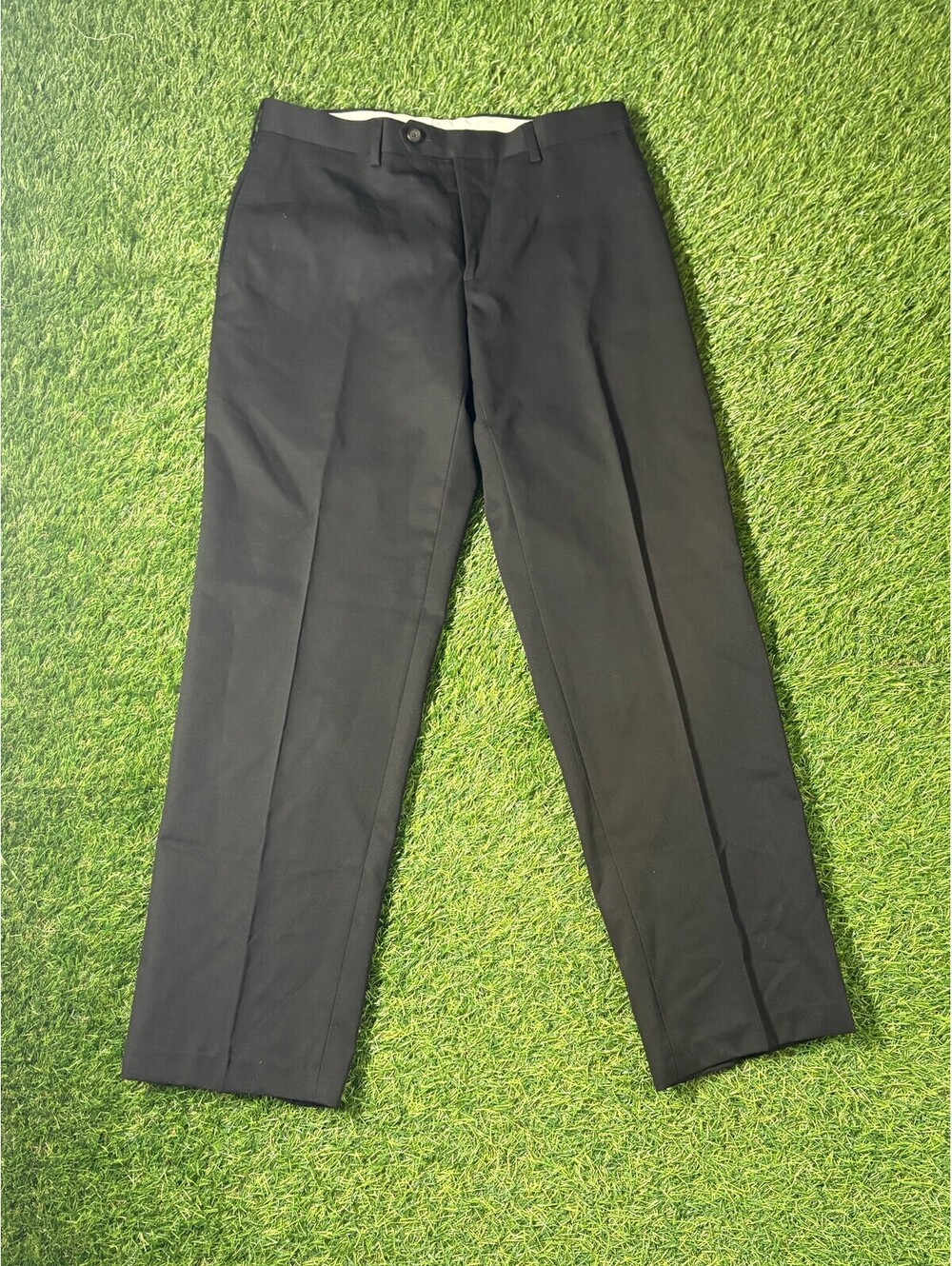 Vintage Lauren Ralph Lauren Slim 100% Wool Dress Pants Black Mens Size 32 x 30L